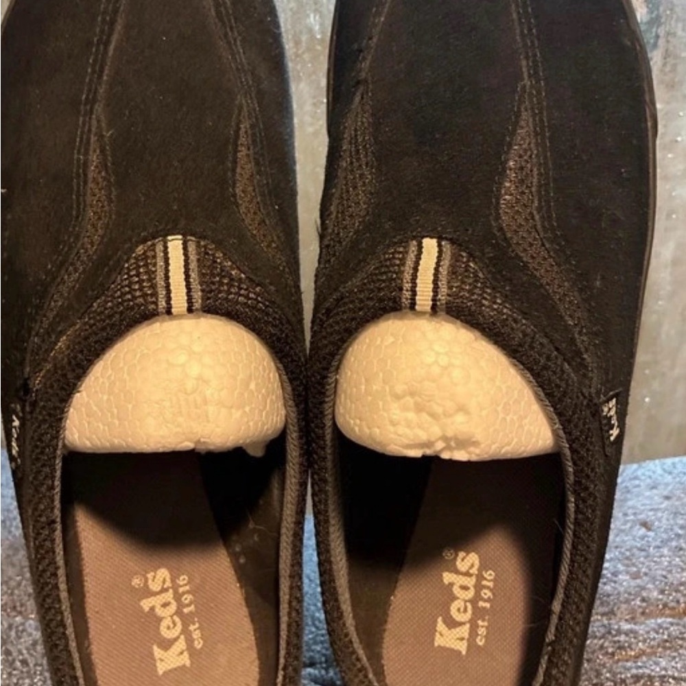 Keds Black Slip-On Canvas Sneakers